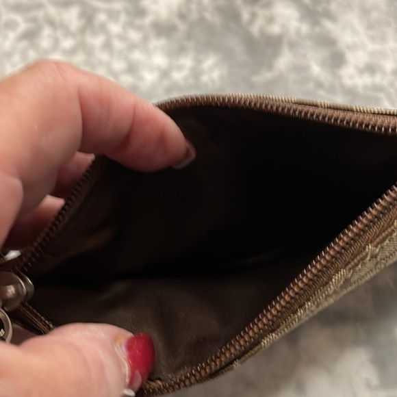 Coach Wristlet Signature Collection Logo Brown - Picture 5 of 5